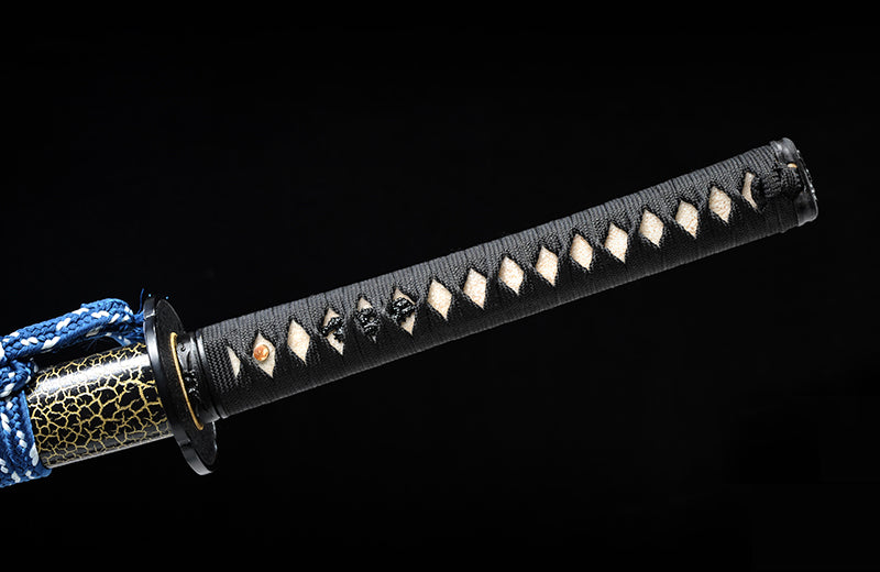 Hand-Forged High-Carbon Full-Tang Katana with Crack Scabbard