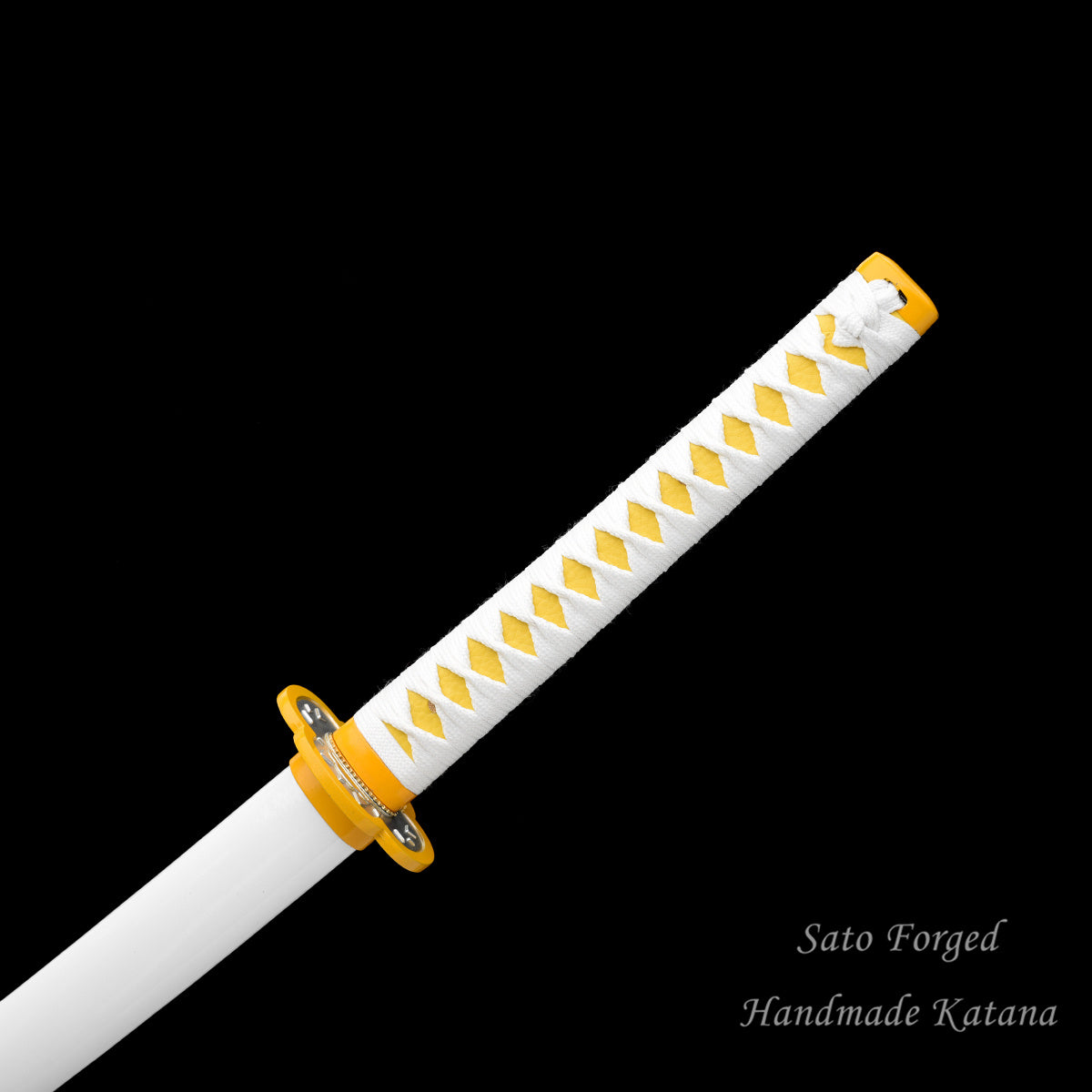 Zenitsu Agatsuma Real Steel Katana: Demon Slayer Cosplay Replica