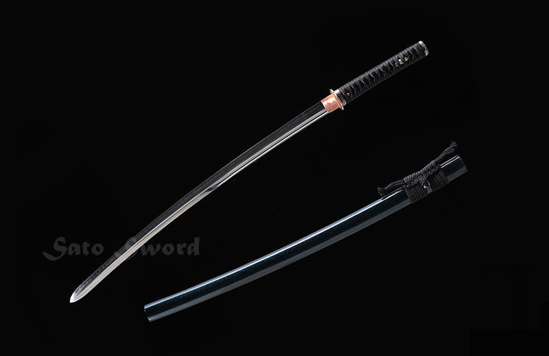 Hand Forged High Carbon Steel Clay Tempered Unokubi-Zukuri Katana