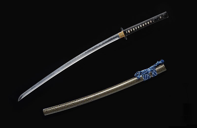 Hand-Forged High-Carbon Full-Tang Katana with Crack Scabbard