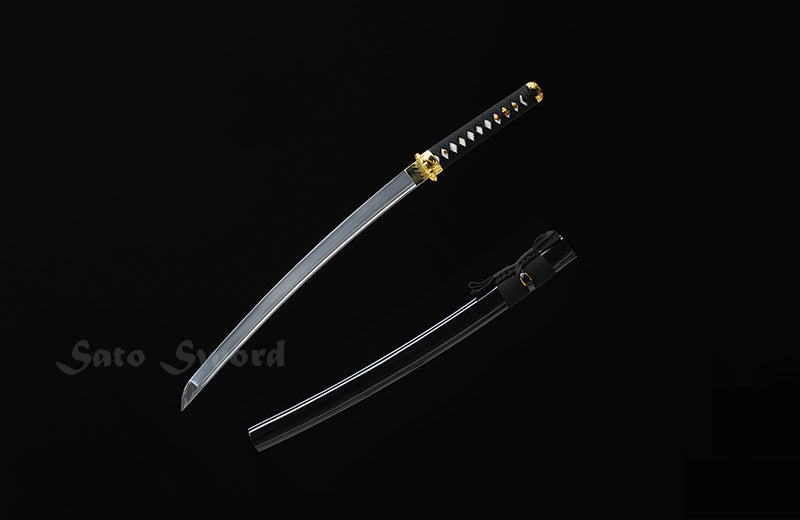 Golden Bamboo Katana Set High Carbon Katana 3PC