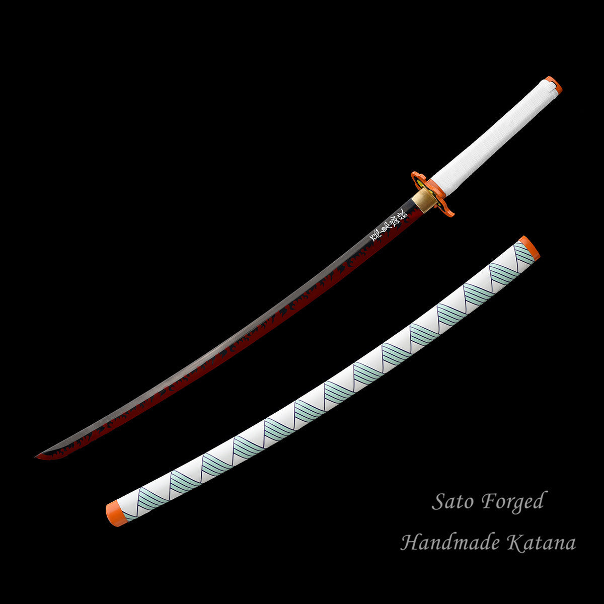 Rengoku Kyoujurou Real Steel Katana: Demon Slayer Cosplay Replica