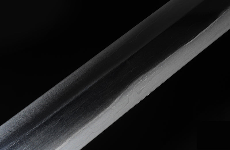 Hand Forged Straight Katana Classic Folded Steel With Clay Tempered