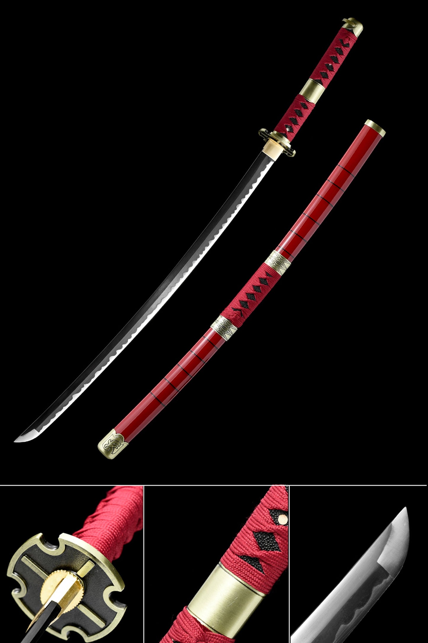 Katana 4 Set -Replica Sandai Kitetsu,Yubashiri,Shusui,Wado Lchimonji