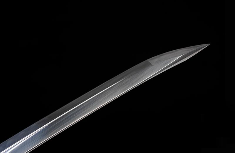 Rosewood Scabbard Short Katana: Hand-Forged, Real Hamon, Full Tang