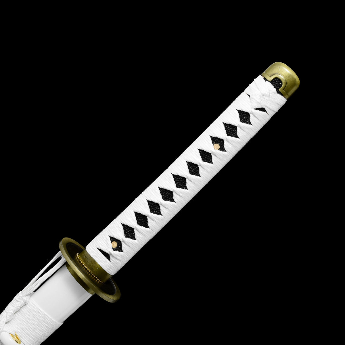 TRUEKATANA® Zoro Katana, One newest Piece Roronoa Zoro Wado Ichimonji Real Katana Samurai Sword Replica With White Scabbard