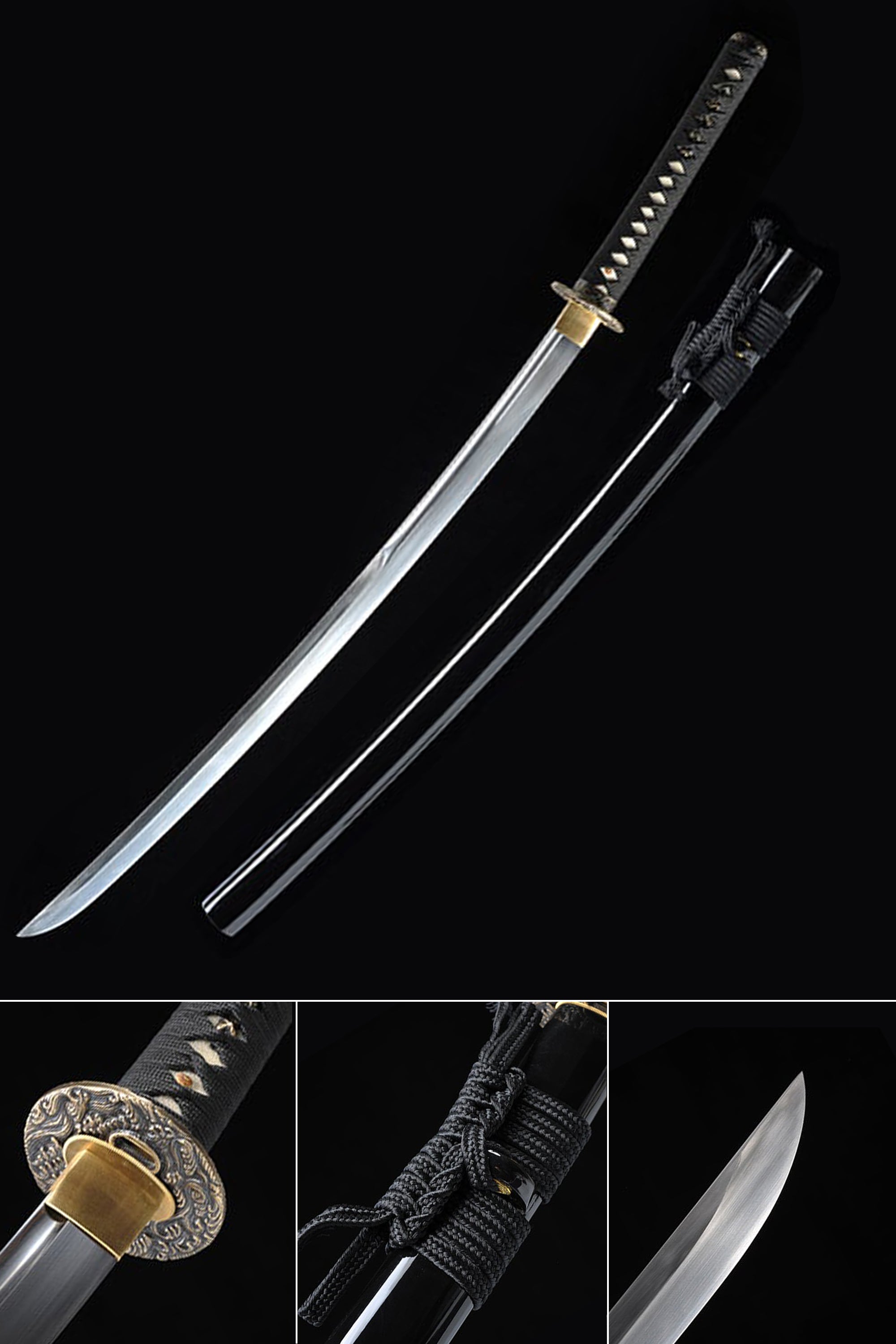 Fully Hand Forged Katana High Carbon Blade Unokubi-Zukuri Katana ...