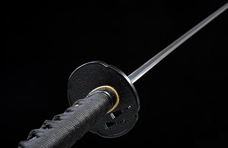 Hand-Forged High-Carbon Full-Tang Katana with Crack Scabbard