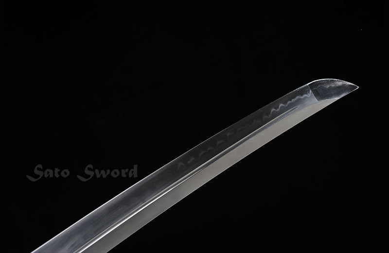 Hand Forged Wakizashi Clay-Tempered Rosewood Saya Medium Size