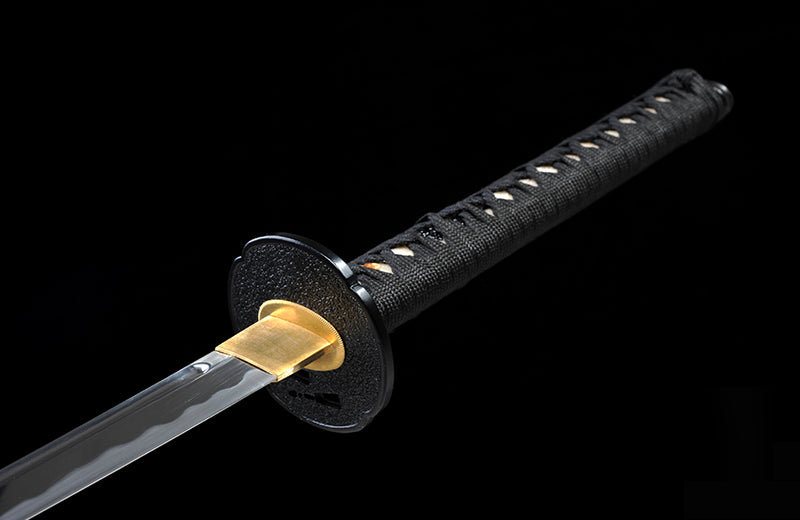 Hand-Forged High-Carbon Full-Tang Katana with Crack Scabbard