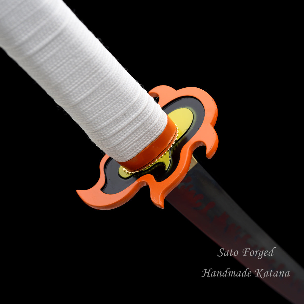 Rengoku Kyoujurou Real Steel Katana: Demon Slayer Cosplay Replica