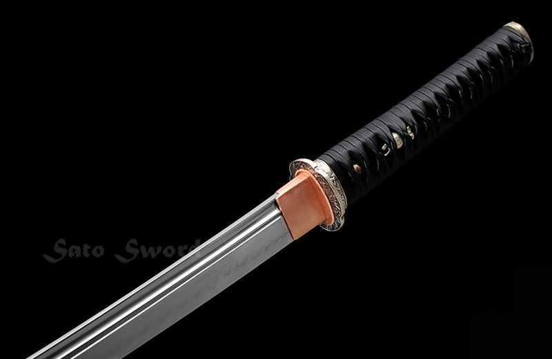 Hand Forged High Carbon Steel Clay Tempered Unokubi-Zukuri Katana