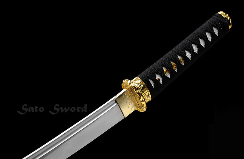 Golden Bamboo Katana Set High Carbon Katana 3PC