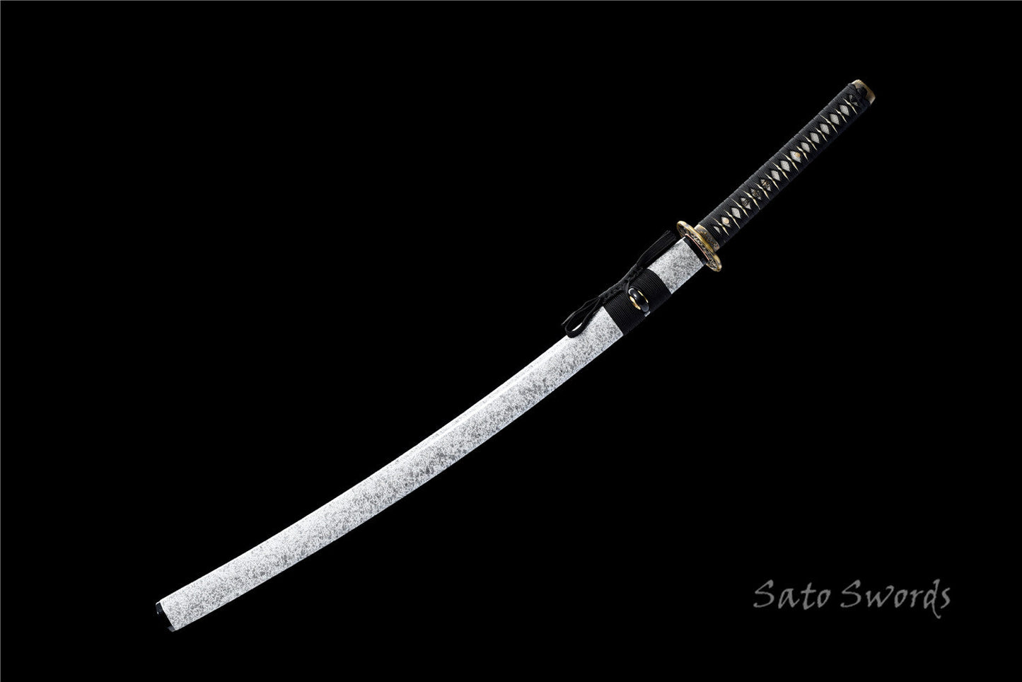 Hand Forged Katana,Folded Steel Real Hamons Folded Steel White