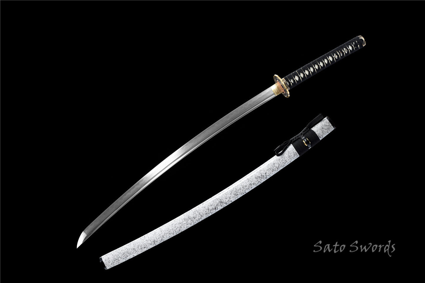 Hand Forged Katana,Folded Steel Real Hamons Folded Steel White