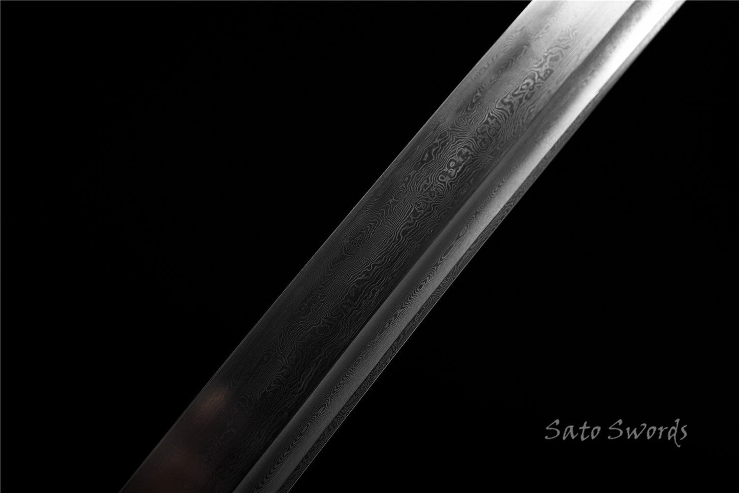 Hand Forged Katana,Folded Steel Real Hamons Folded Steel White