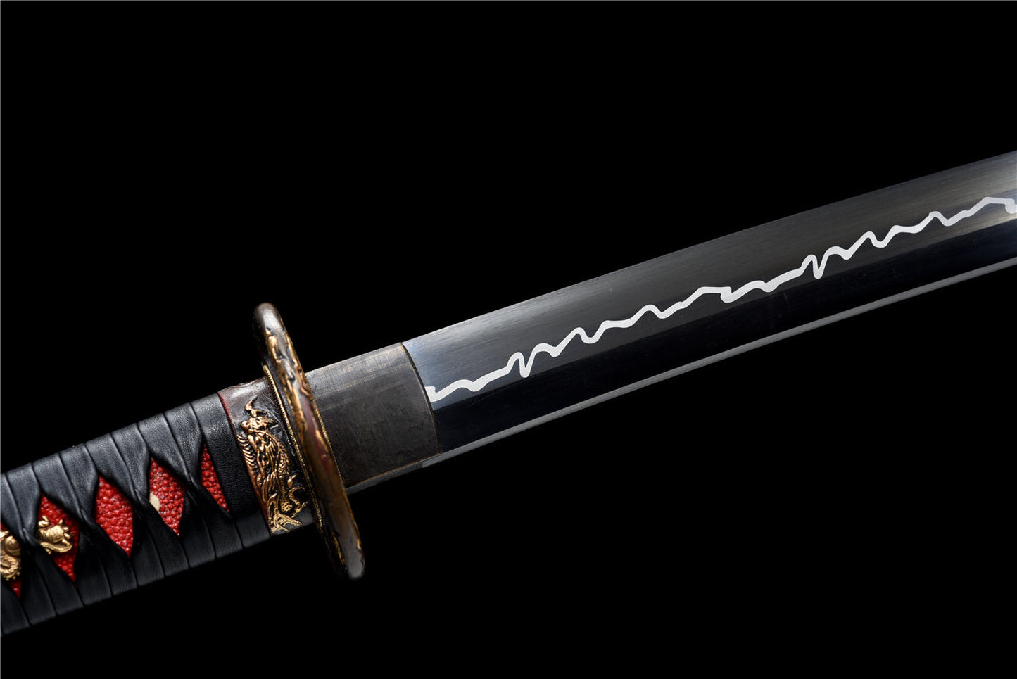 Katana Lightning Hamons Katana Black Blade Classic Musashi