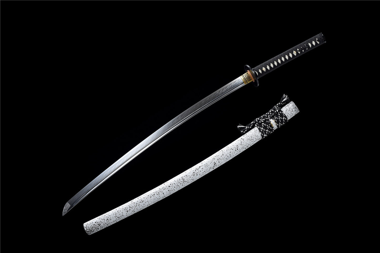 Hand-Polished, Hand-Forged Classic Katana with Real White Hamon