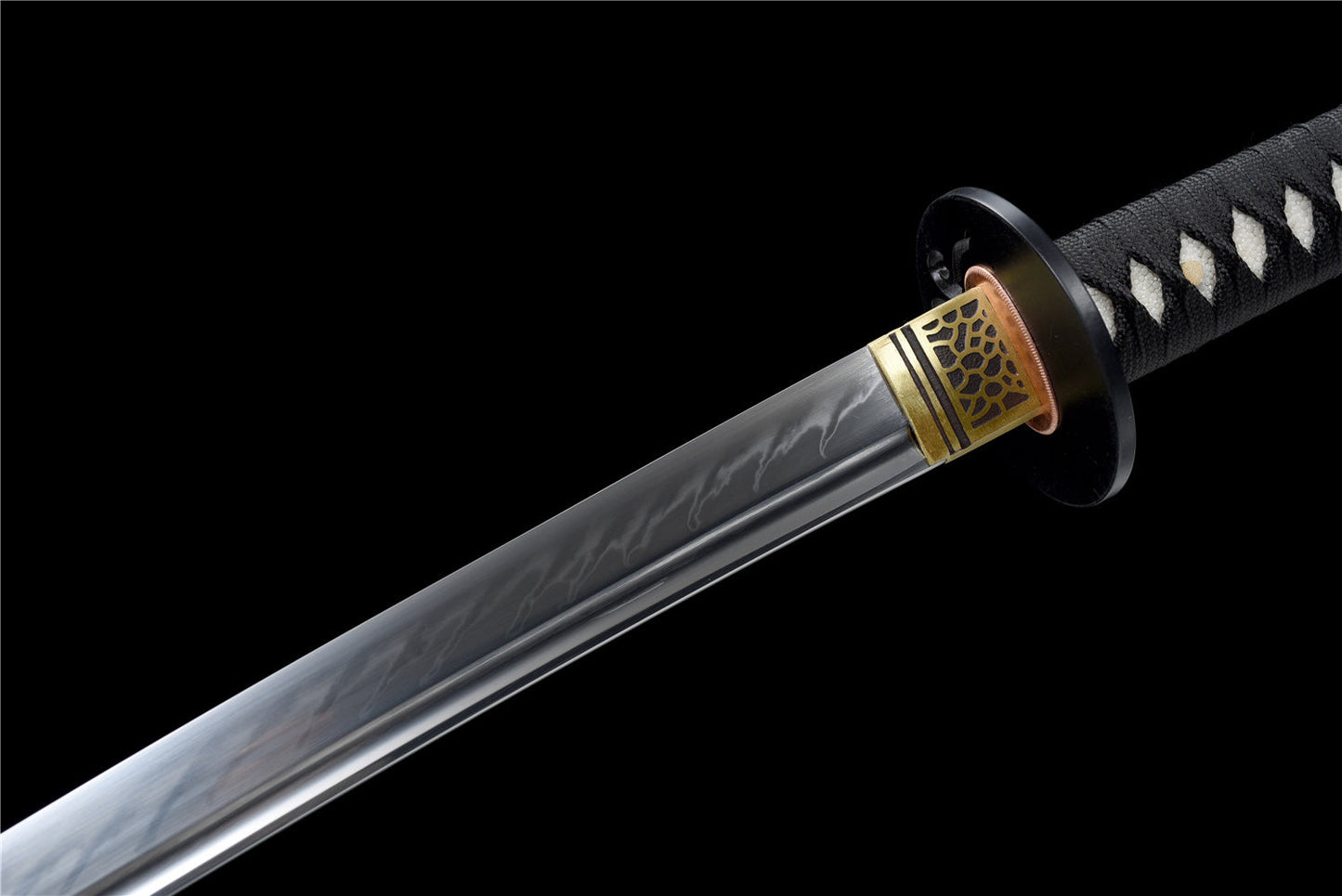 Hand-Polished, Hand-Forged Classic Katana with Real White Hamon