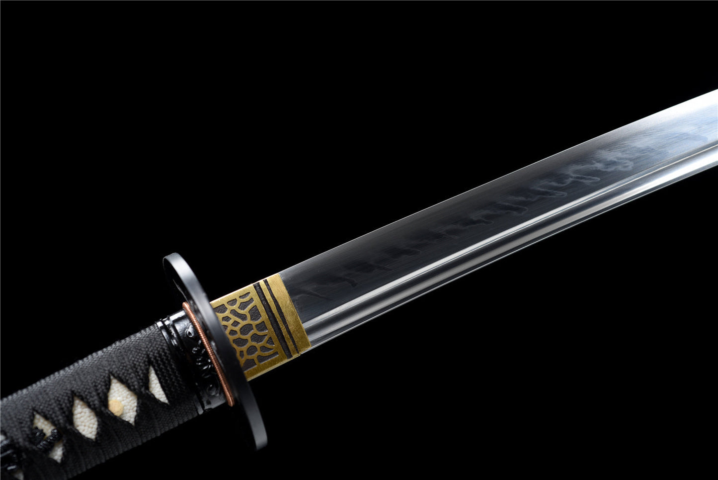 Hand-Polished, Hand-Forged Classic Katana with Real White Hamon