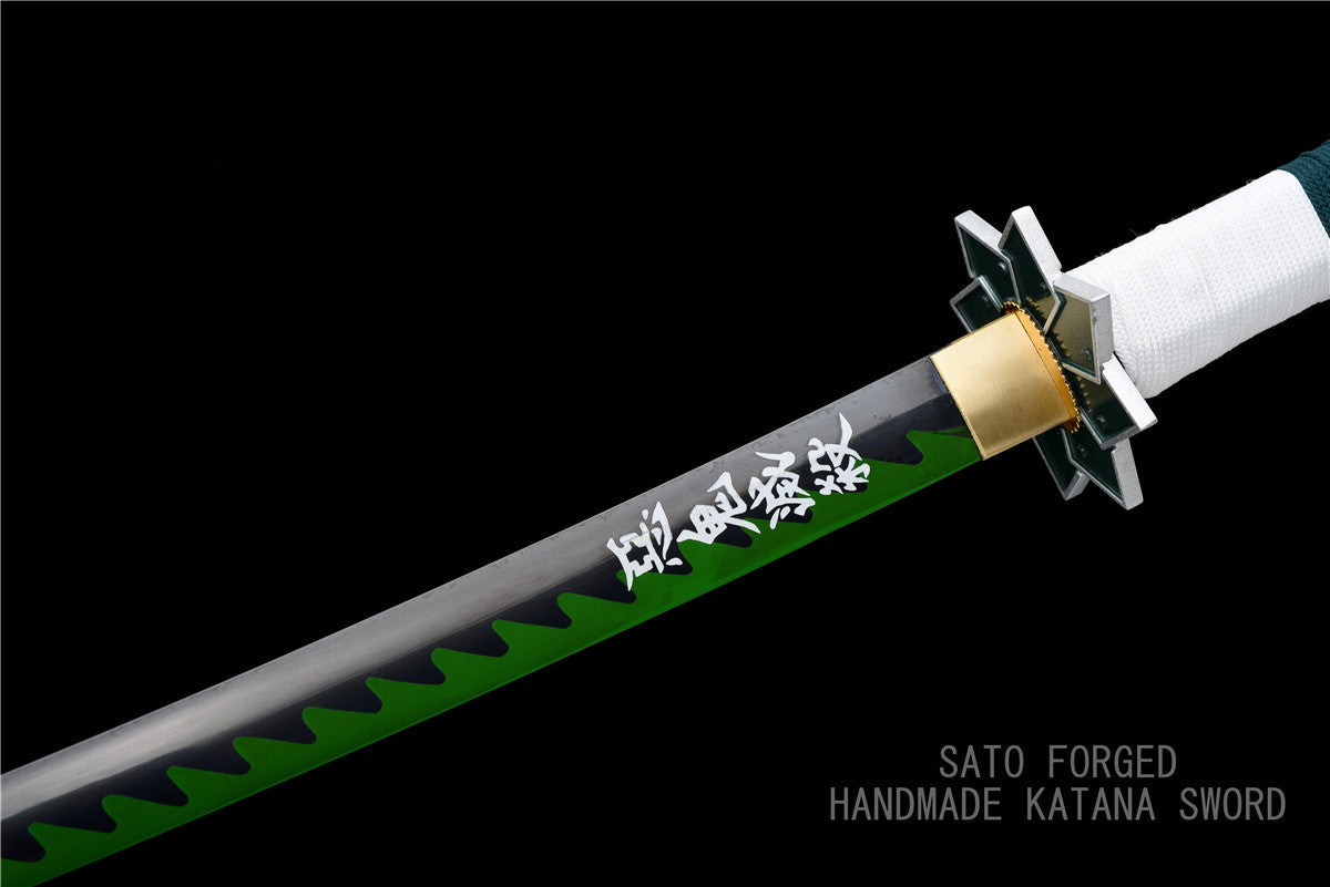 Real Steel Shinazugawa Sanemi Katana from Demon Slayer: Cosplay Replica