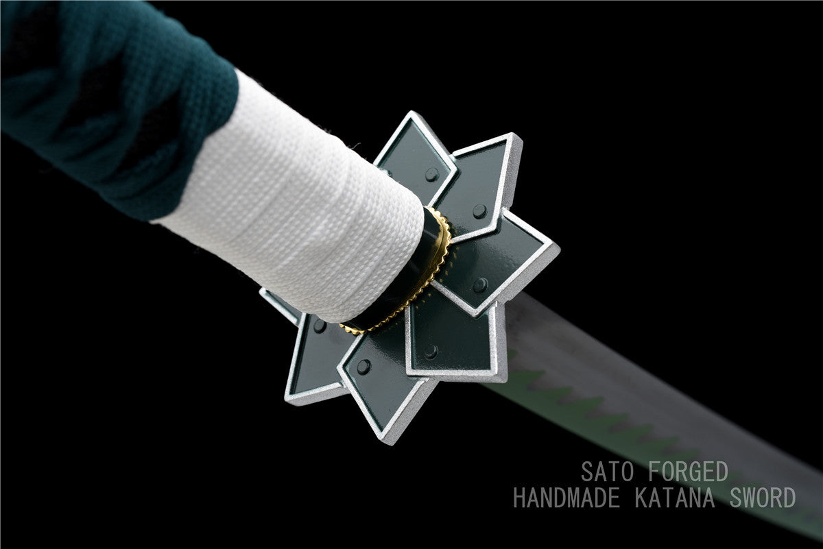 Real Steel Shinazugawa Sanemi Katana from Demon Slayer: Cosplay Replica