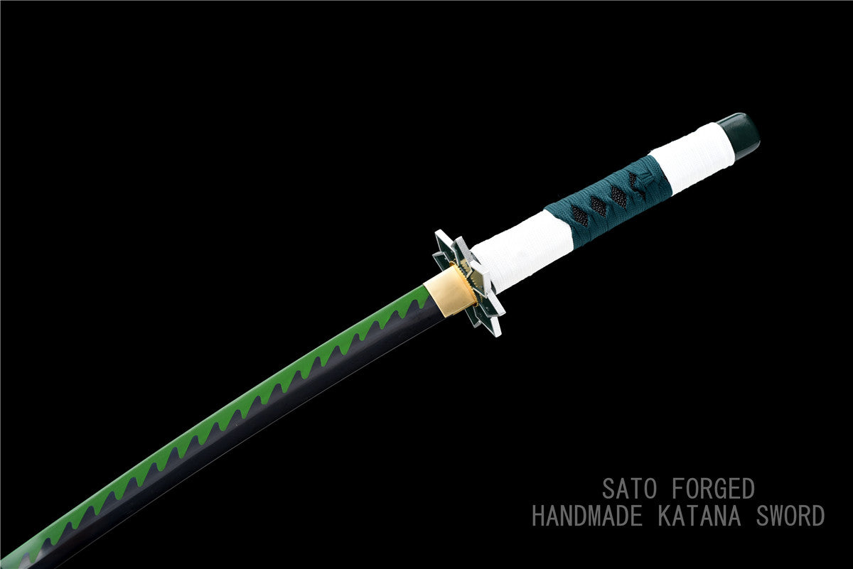 Real Steel Shinazugawa Sanemi Katana from Demon Slayer: Cosplay Replica